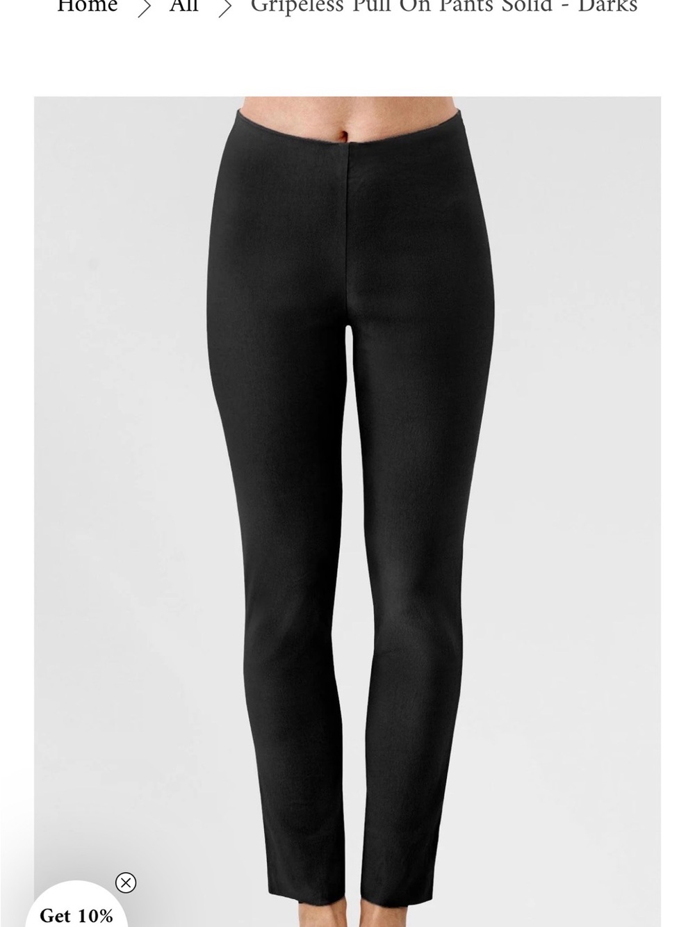 Gretchen Scott Gripeless Pull-On Pants Black